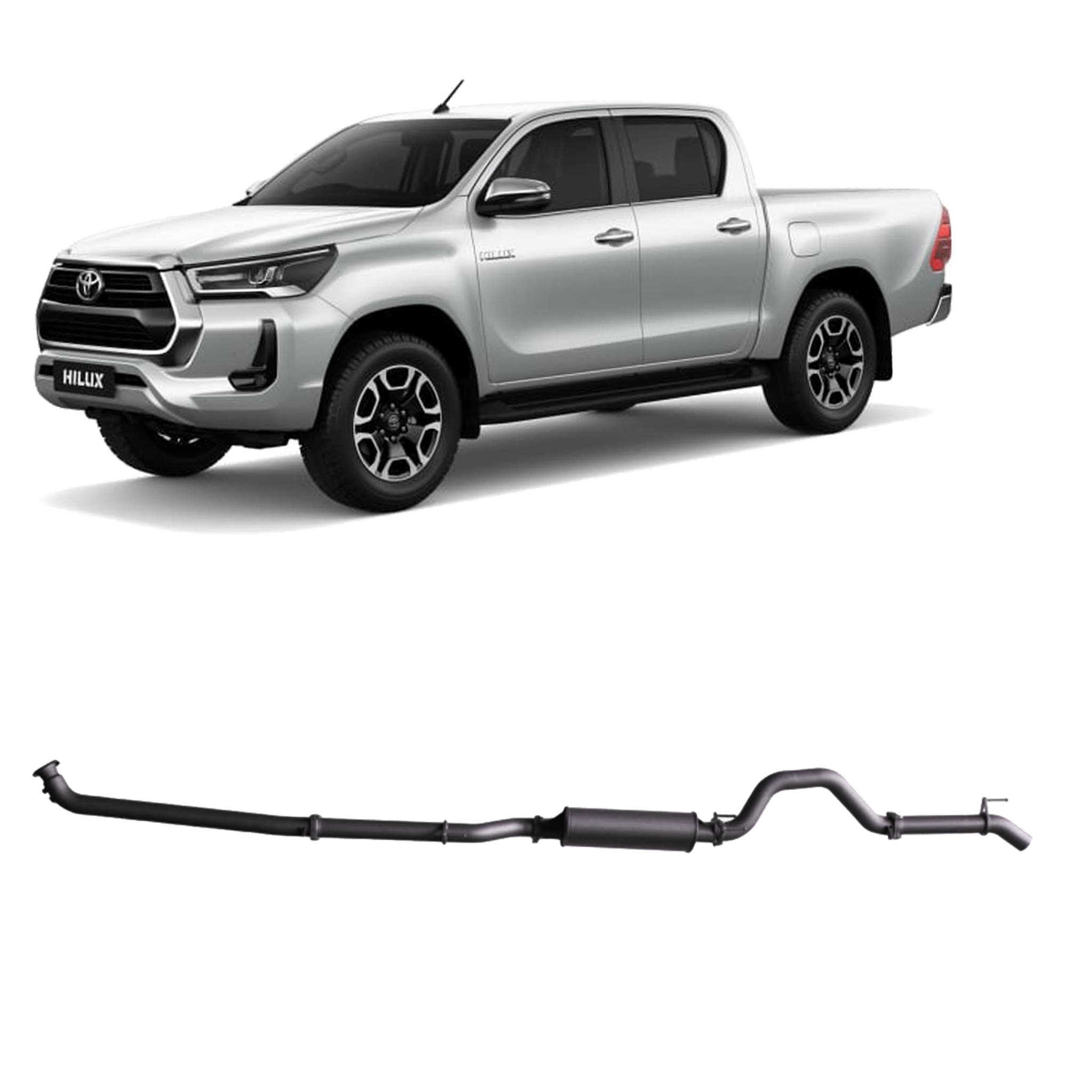 Redback Extreme Duty Exhaust for Toyota Hilux 2.8L N80 (2015 - on)